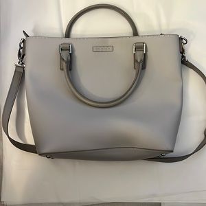 Vera Bradley Composition Satchel in Dove Gray. NWT
